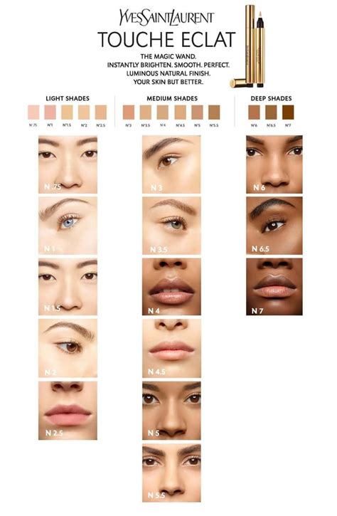 ysl green concealer|ysl touche eclat shade chart.